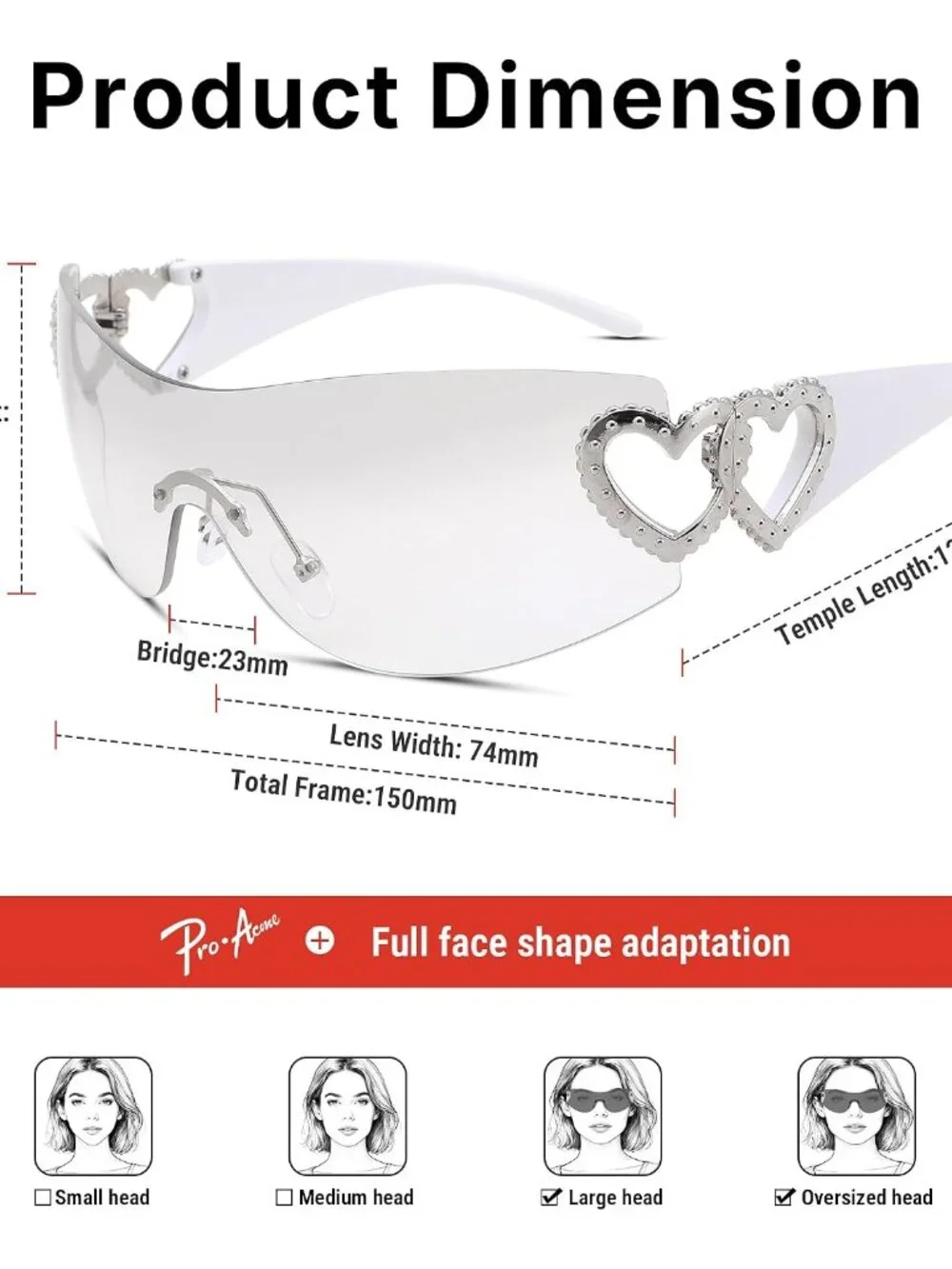 Lightweight Rimless Fashion Sunglasses - UV400 Protection for Active Lifestyles